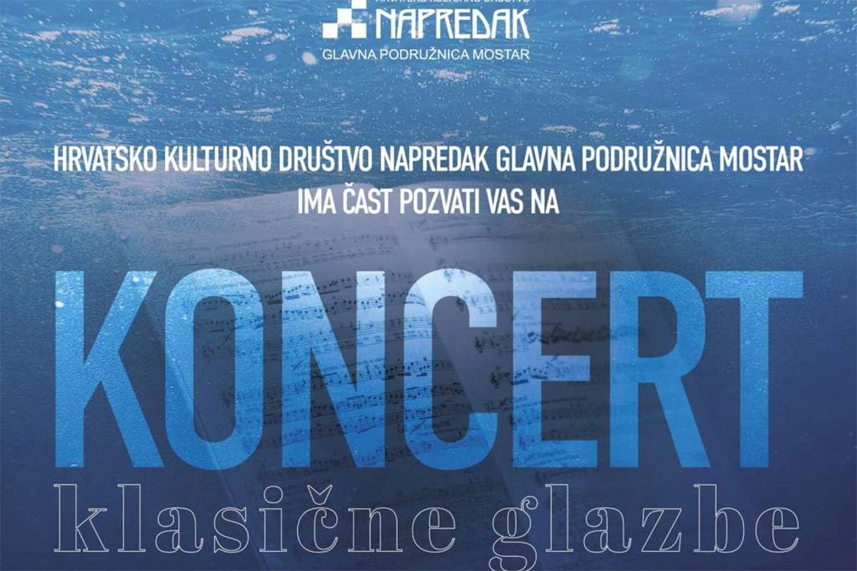Koncert klasične glazbe u subotu, nastupaju studenti